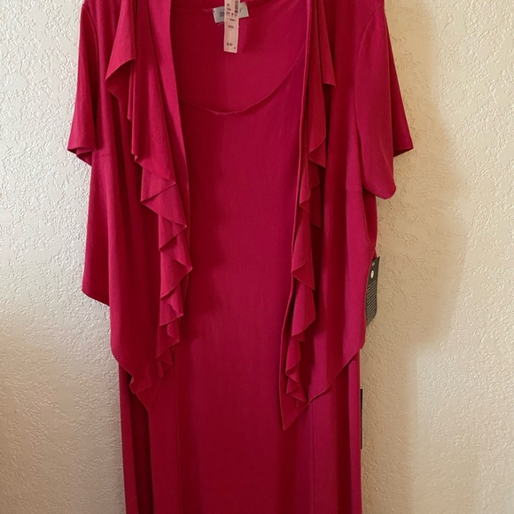 Avenue Dresses & Skirts - Avenue Pink Woman’s Sleeveless Dress With Short Jacket Size 1X